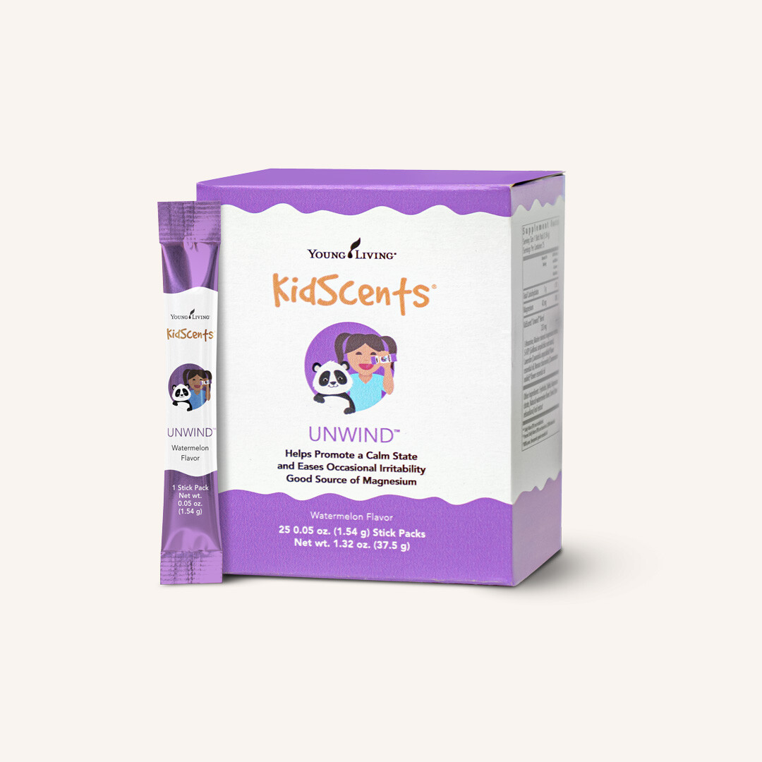 Kidscents Unwind is a magnesium supplement enhanced with essential oils to help relax.