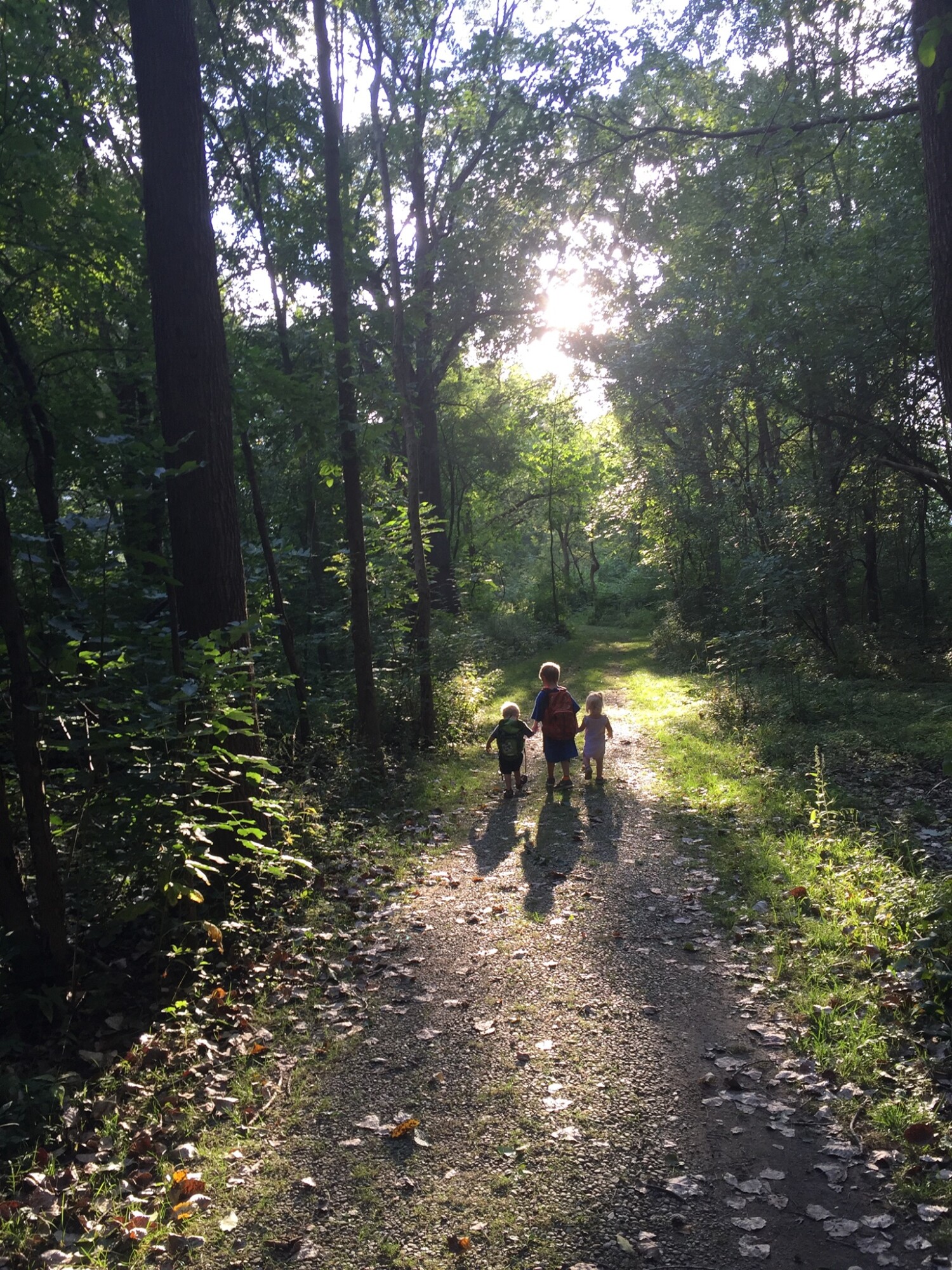 Hiking the WACF trails are greatly enjoyed by adults & kids alike! Plus the calming sounds & scents make this some natural stress relief! 