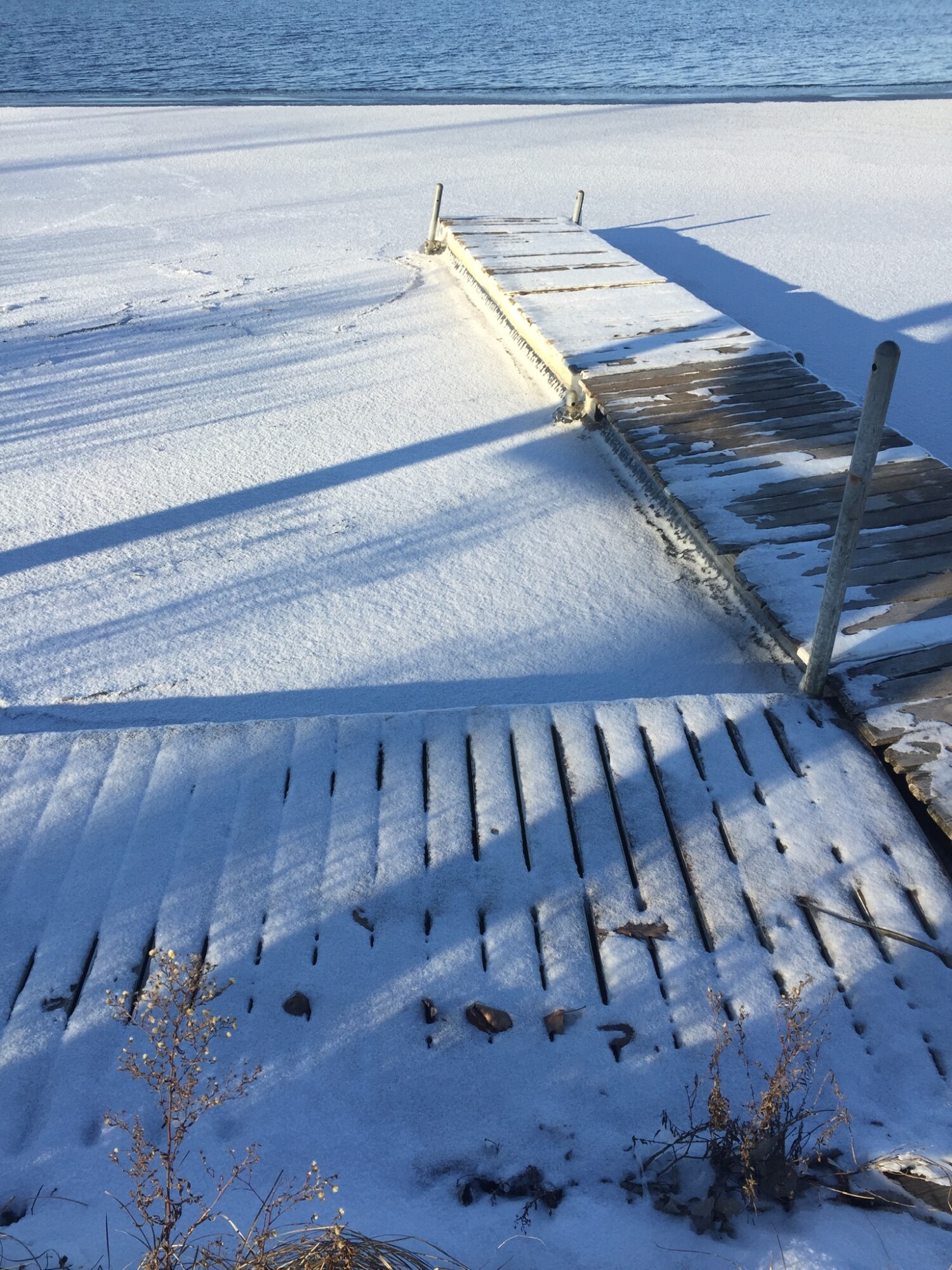 Lake Wawasee is picturesque even in the winter, when you are sure to get the WACF hiking trails all to yourself!