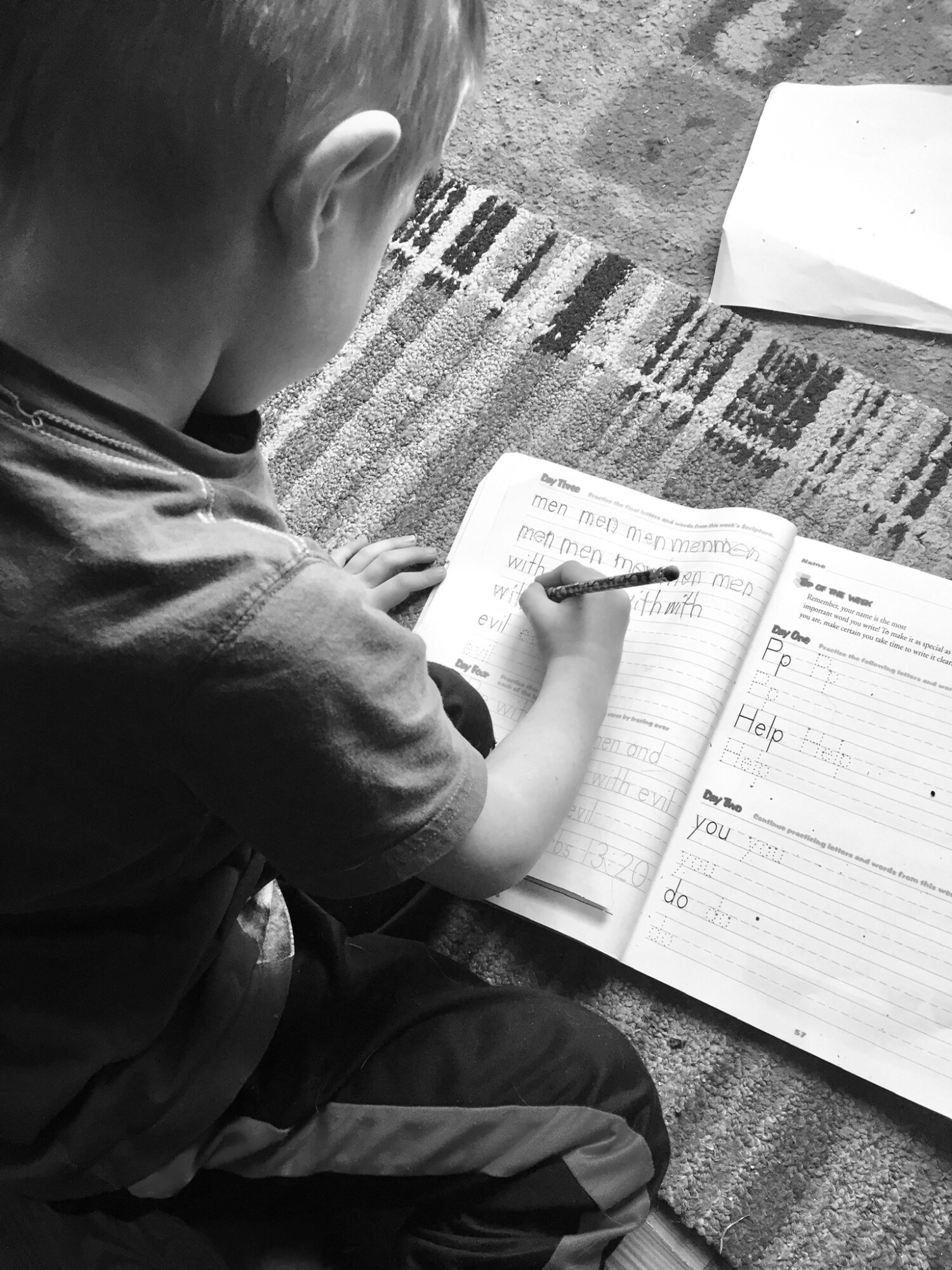 My oldest has learned to read, write and spell on his own recently… which just enforces to me how flexible learning can be through home education.