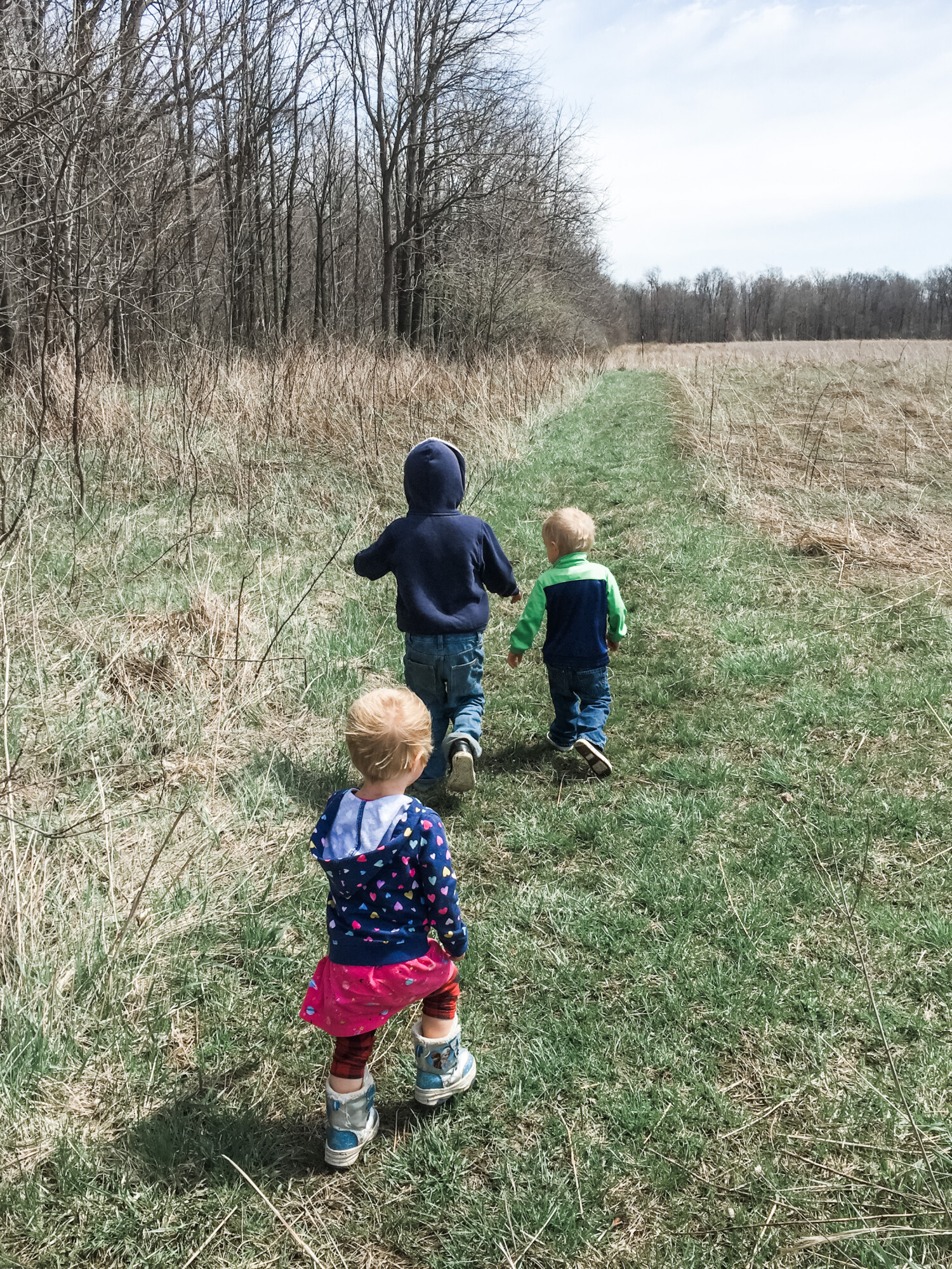 Our Karth Trek at Bock ACRES preserve starts through the open plains section.