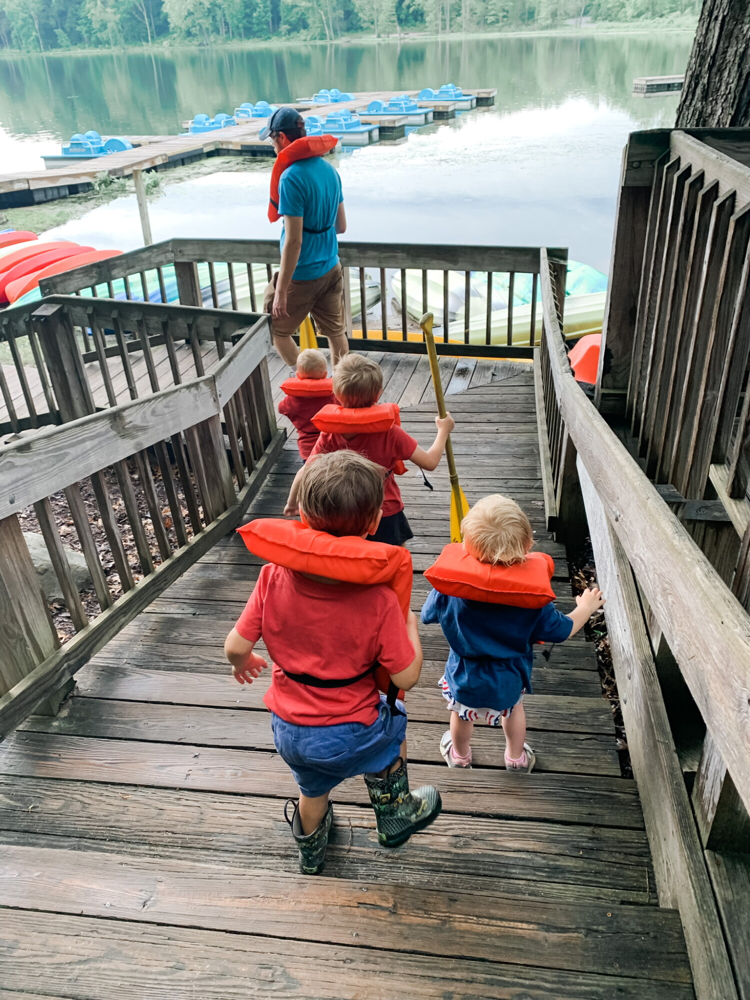 Our Karth Trek crew exploring Sand Lake, in Chain O’ Lakes State Park, Albion IN 