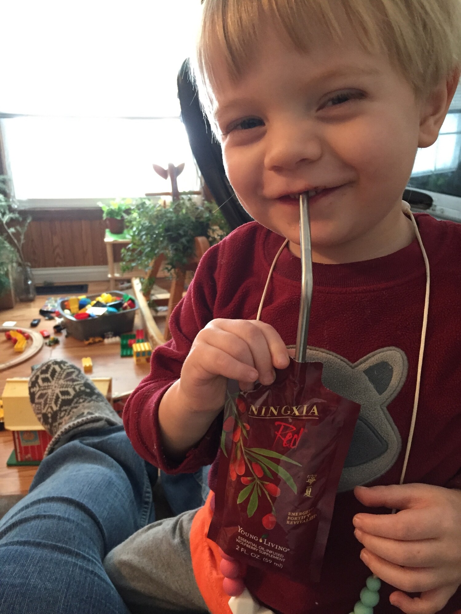 Ningxia Red is our go-to for kids who need to be hydrated or who are under the weather!