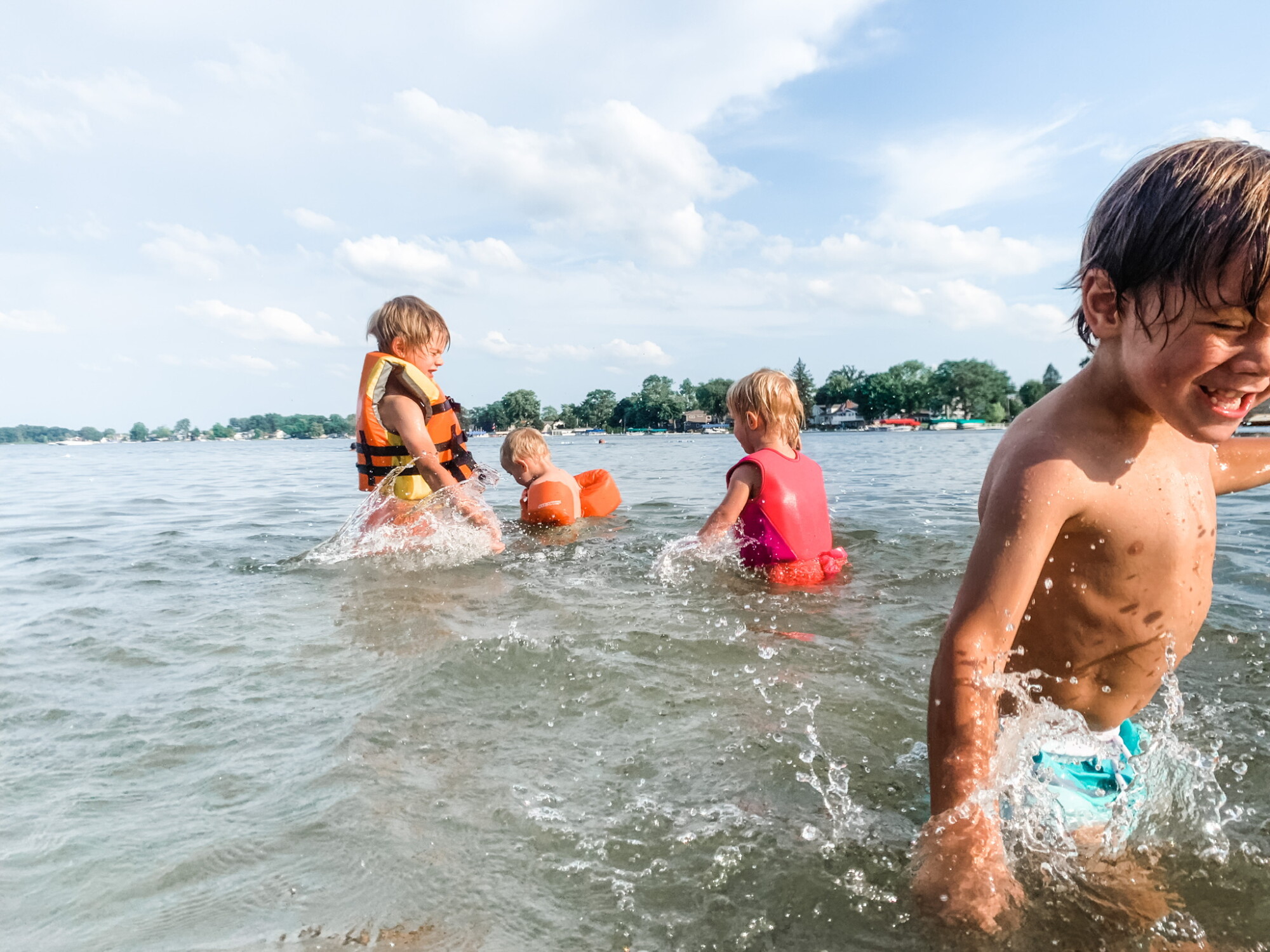 One of my favorite ways to log hours was the lake we live near, plus a few trips up to Lake Michigan!