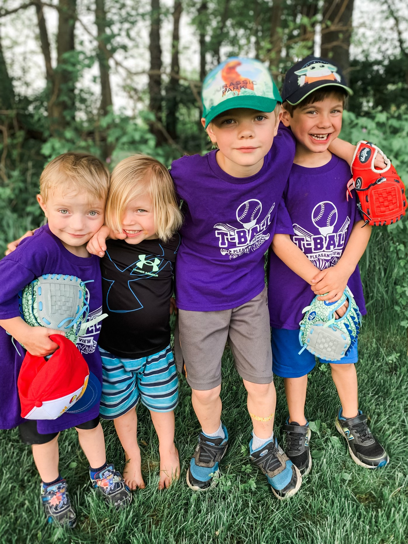 When we did team photos, the boys insisted we do a “Karth Team” photo with little sis!