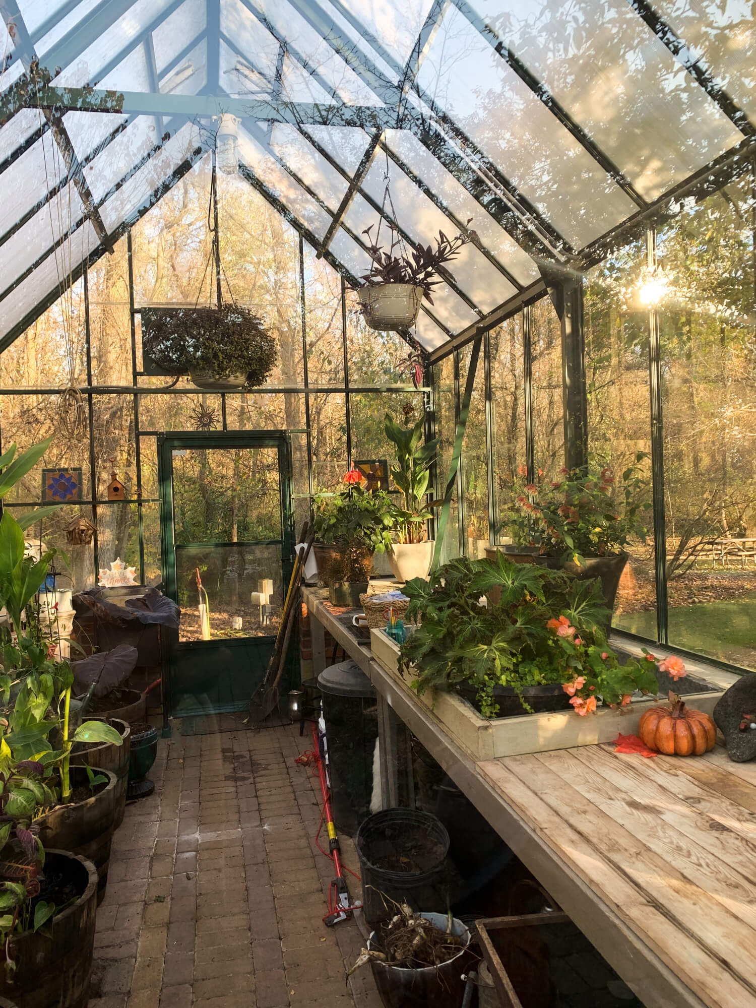 This is the greenhouse located at the spring solstice location.