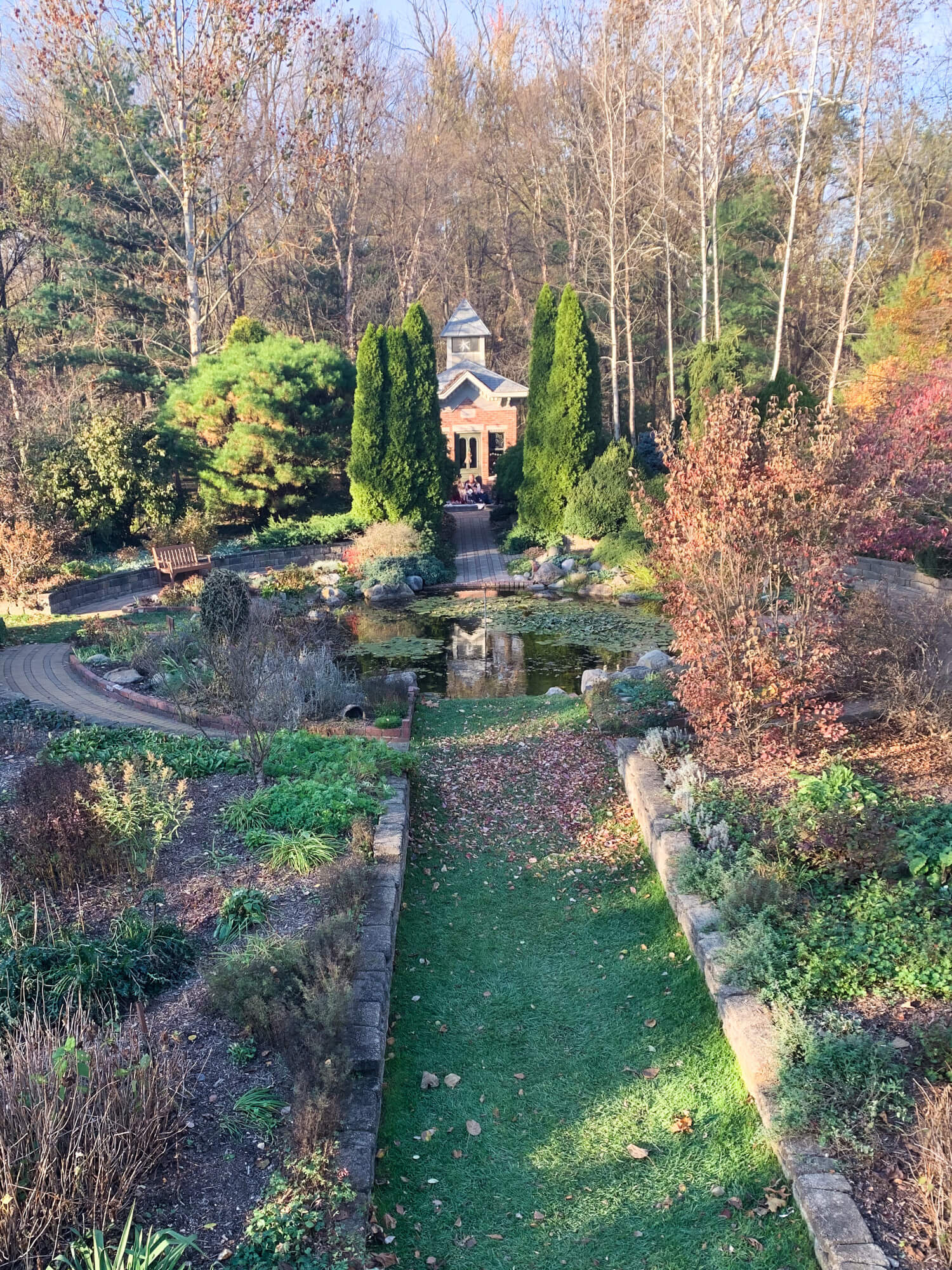 My favorite part of the gardens is this balcony view, which lets you see the entire circle of the calendar.