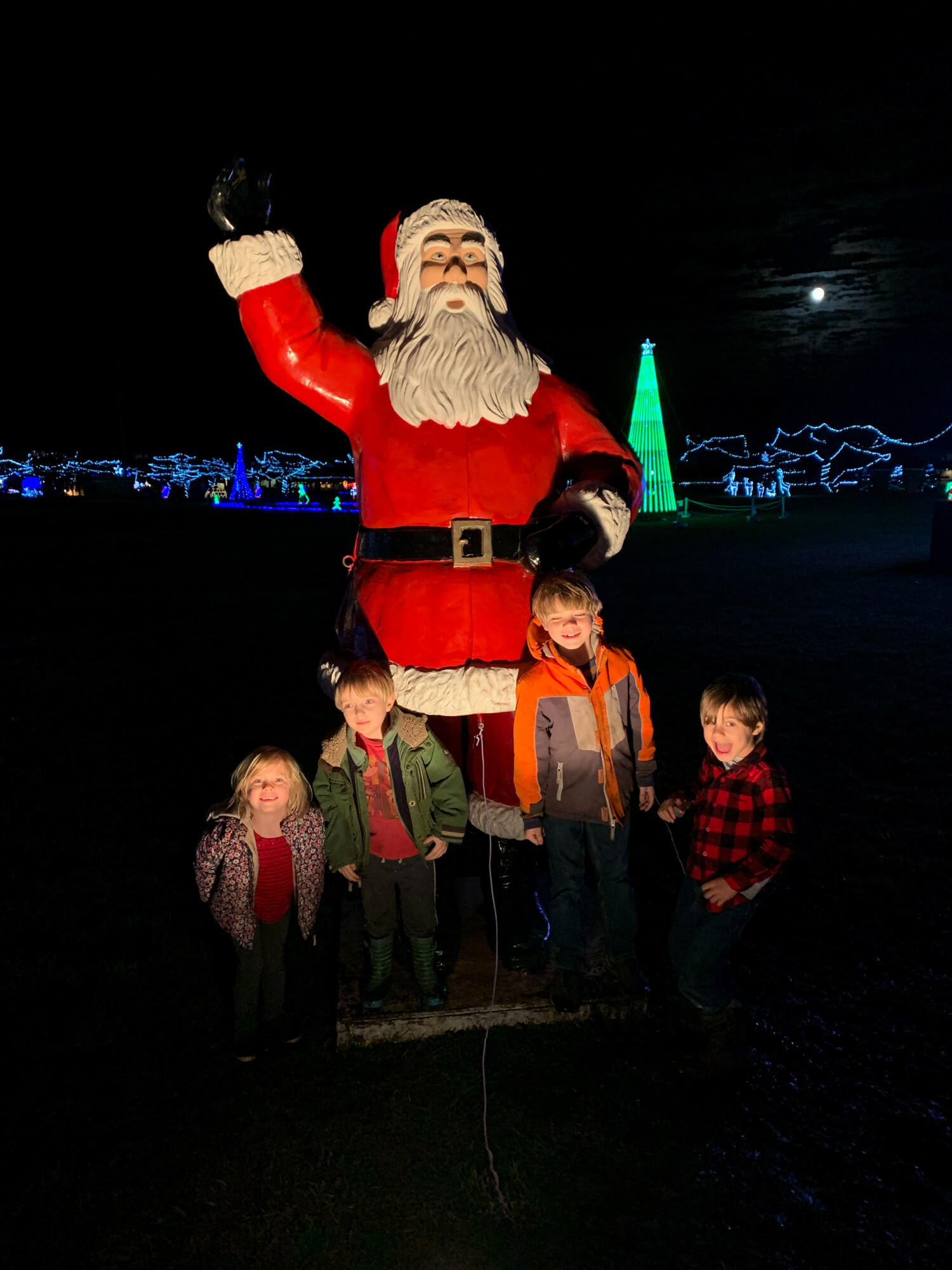 Growing up my family had a tradition of taking a family photo with this Santa in our community Christmas display, and now I hope we can continue it with our own kids!