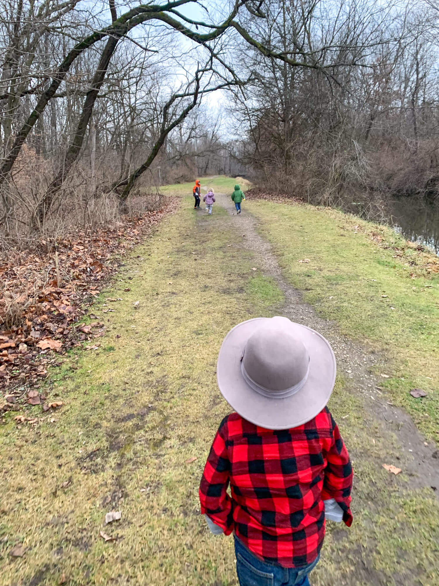 One advantage of having frequent miles on certain trails is we are more comfortable letting the kids pace themselves and explore ahead.