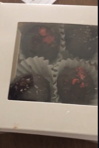 Truffles boxed for delivery!
