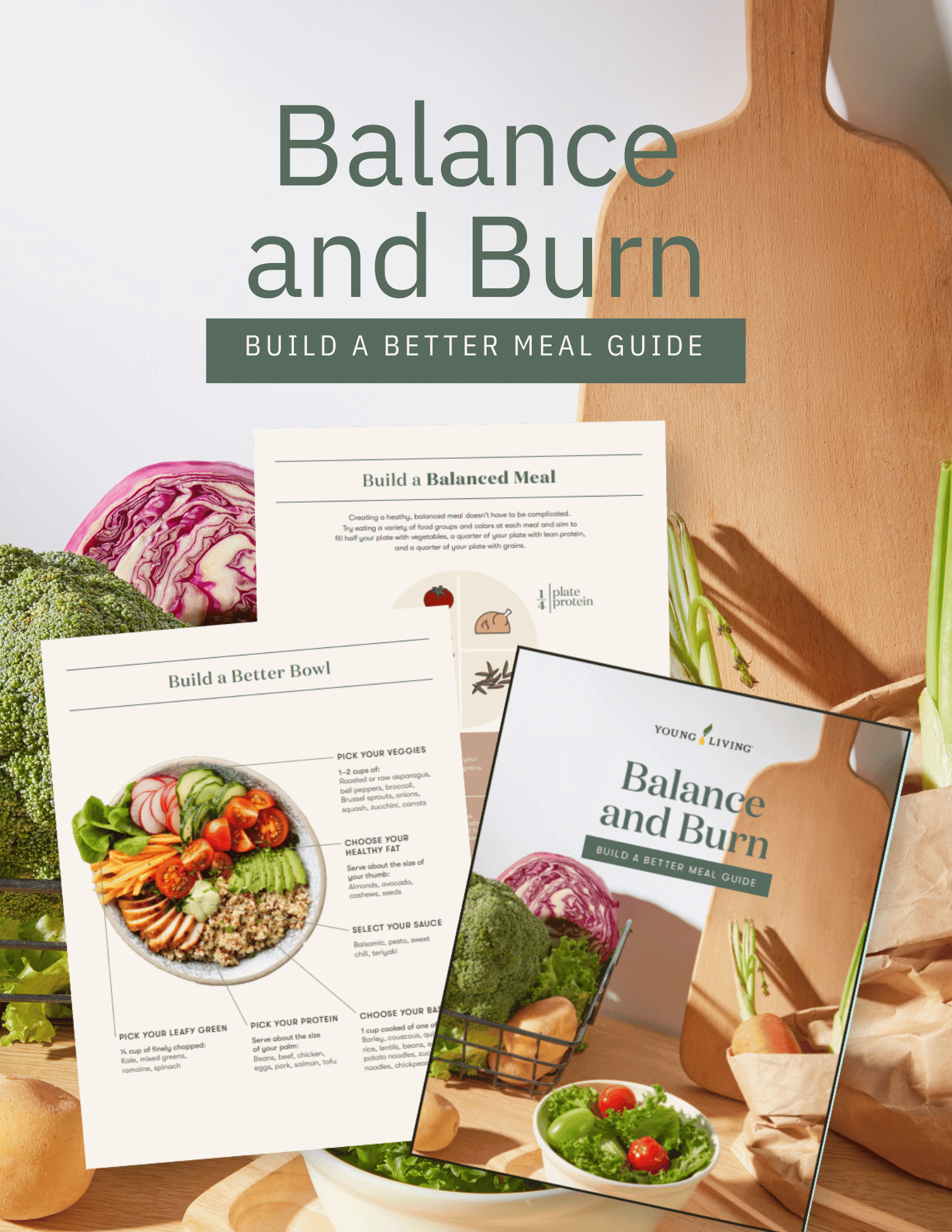 Balance and Burn: Build a Better Meal guide cover