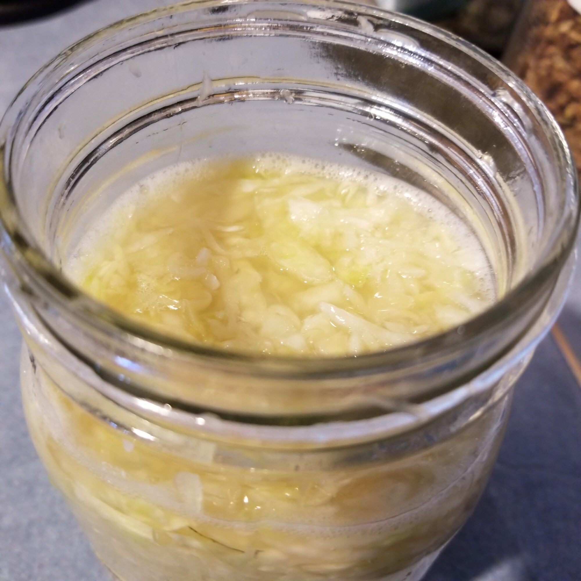 cabbage in jar