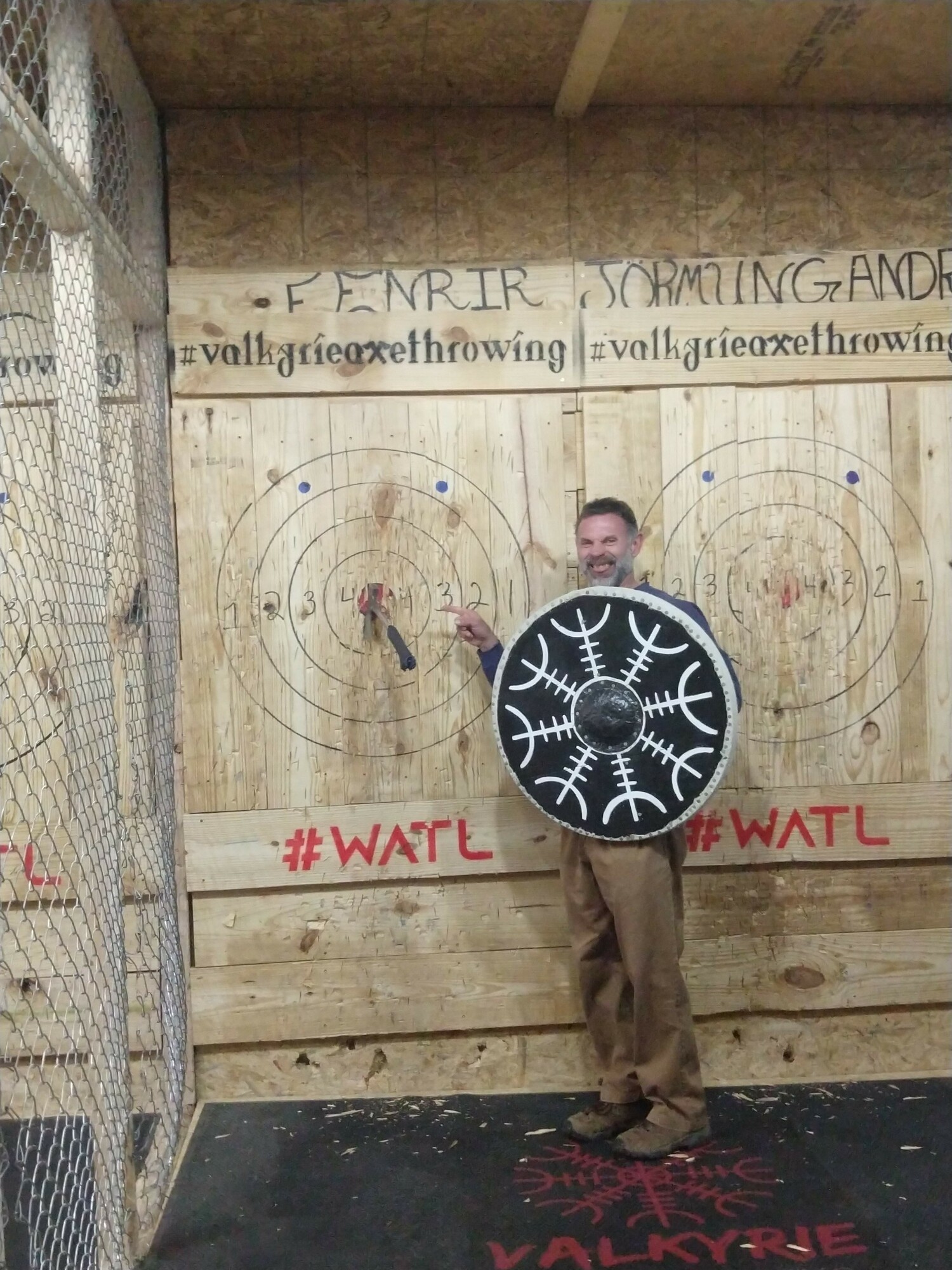 Curtis at Valkrie Axe Throwing