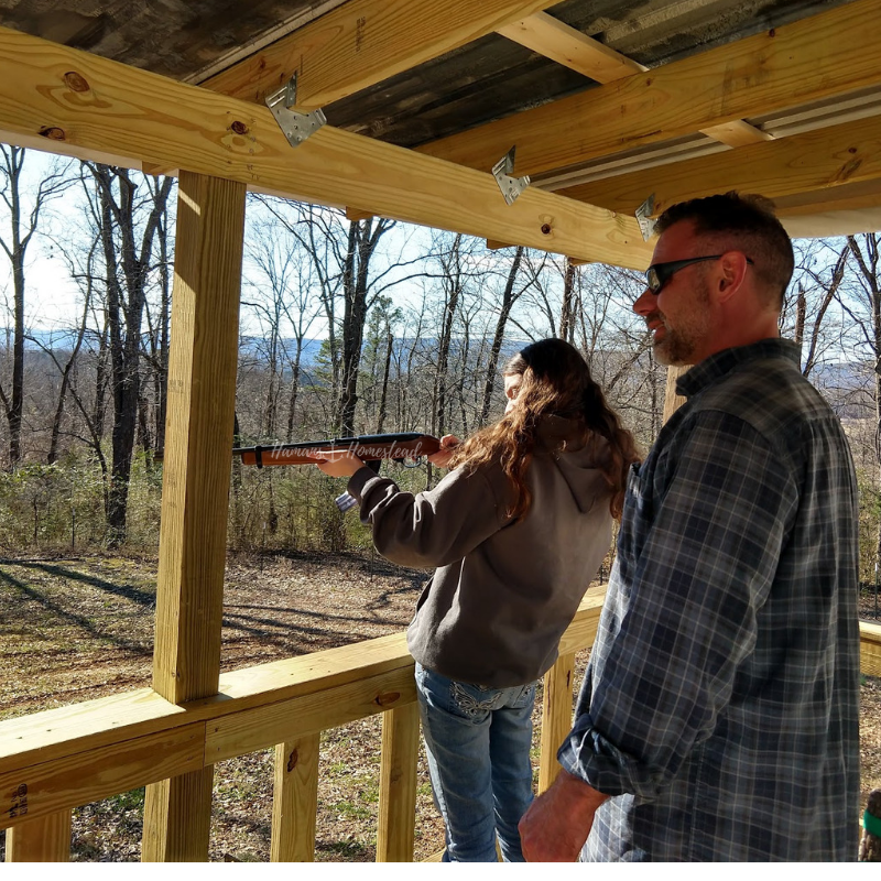 Shooting the 22 guage shotgun