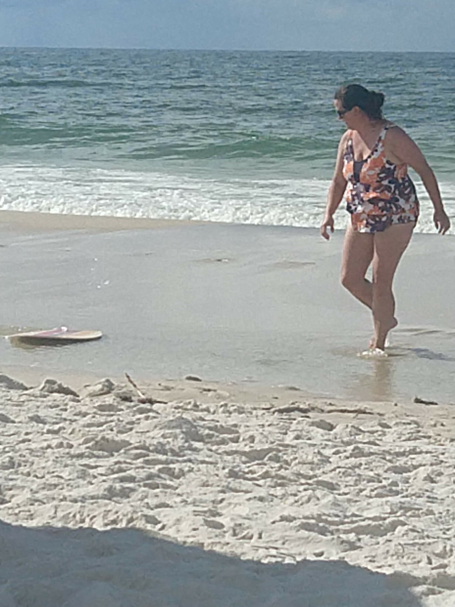 Me trying to stand surf on a boogie board