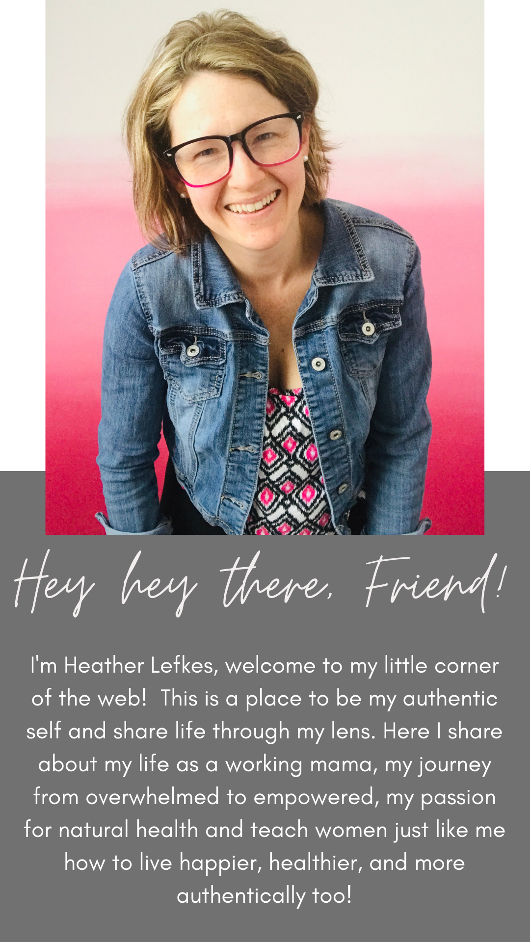 Hey hey there, Friend!  I'm Heather Lefkes, welcome to my little corner of the web!