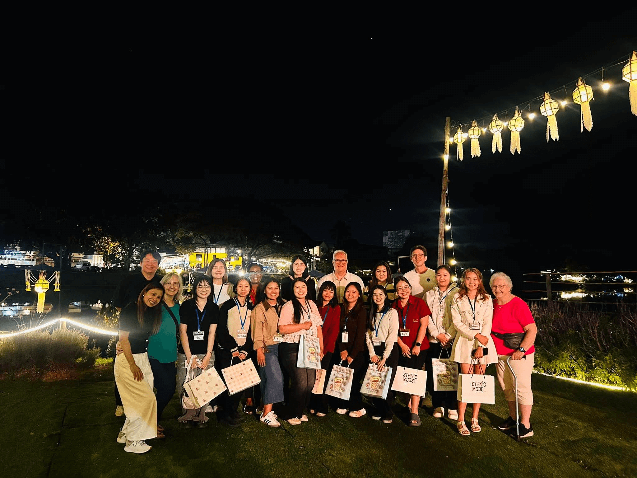 May be an image of one or more people and text