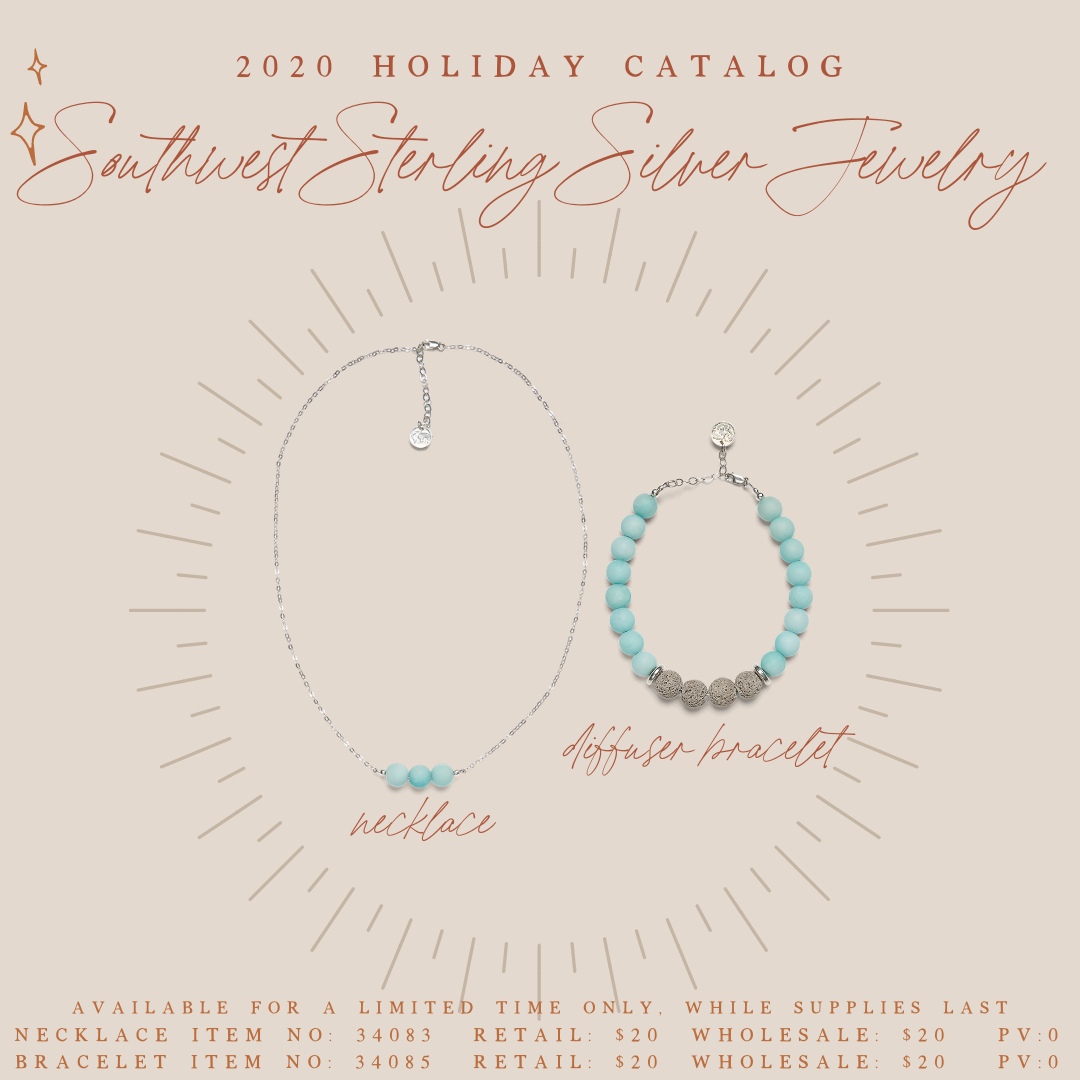 Southwest Sterling Silver Necklace & Diffuser Bracelet