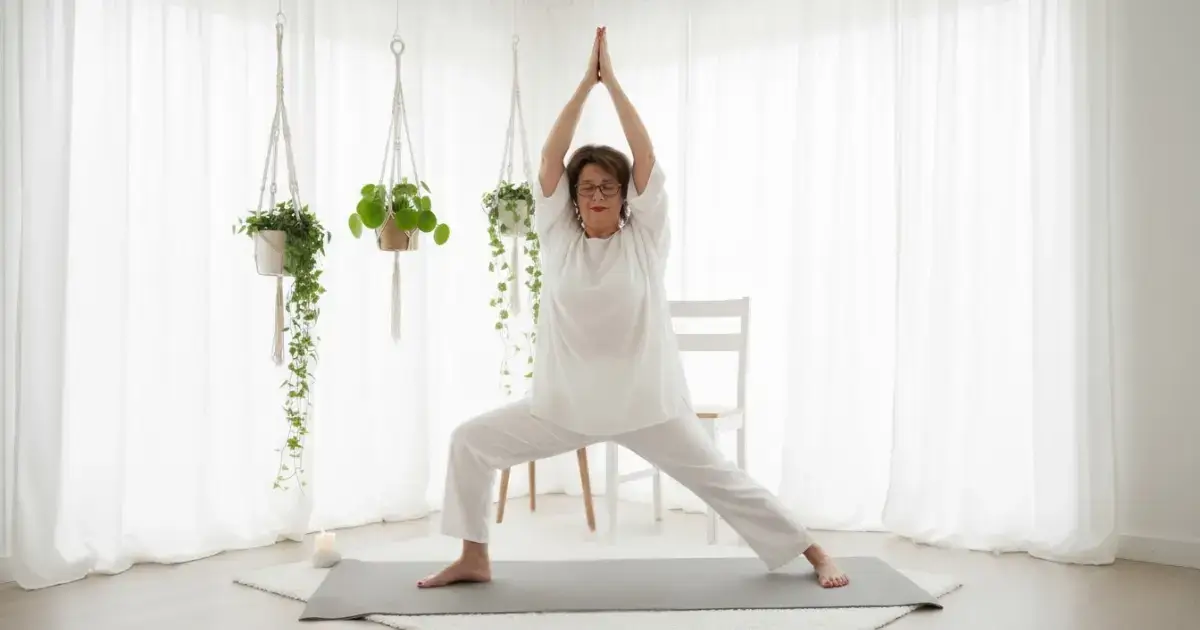 "Pascale demonstreert ademwerk en bewuste beweging voor tandartsen in The Sage Retreat traject."