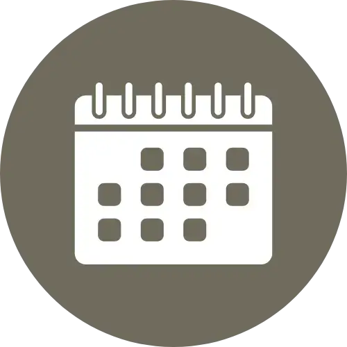 "Kalender icoon voor het inplannen van je afspraak."