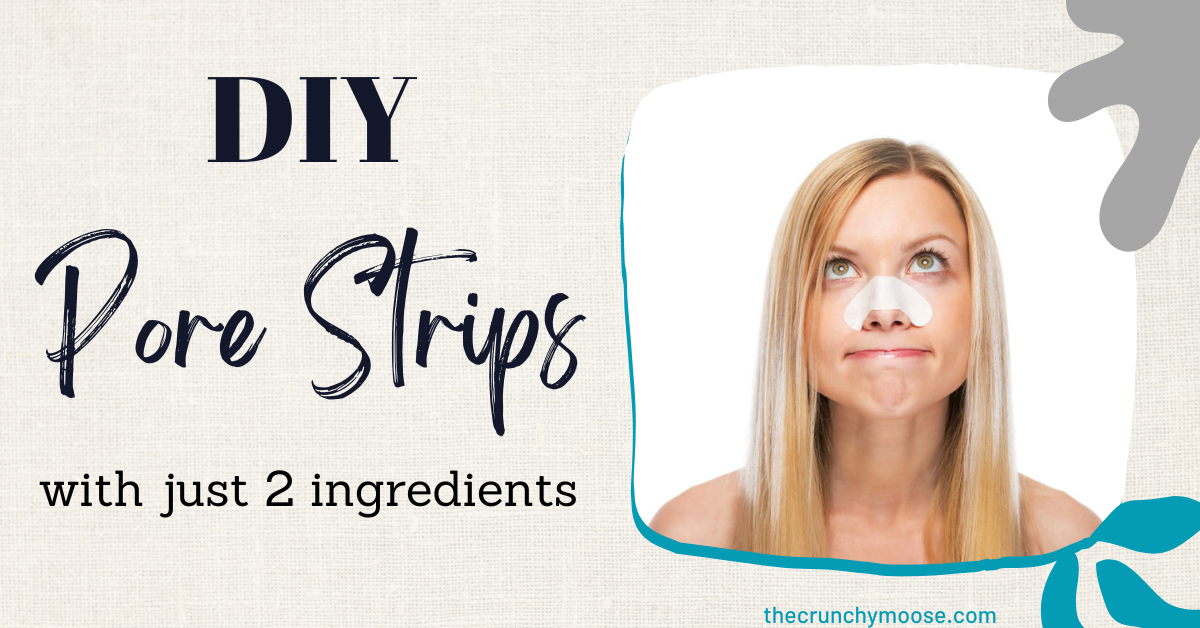 diy pore strips with gelatin and kefir or yogurt