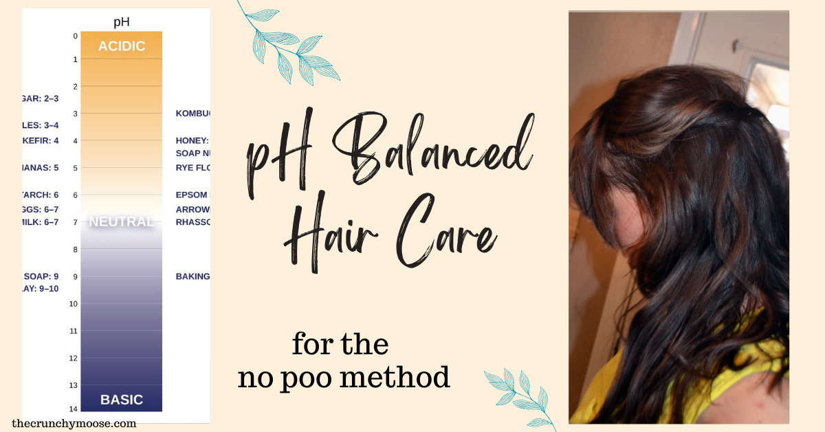pH balanced hair care for the no poo method