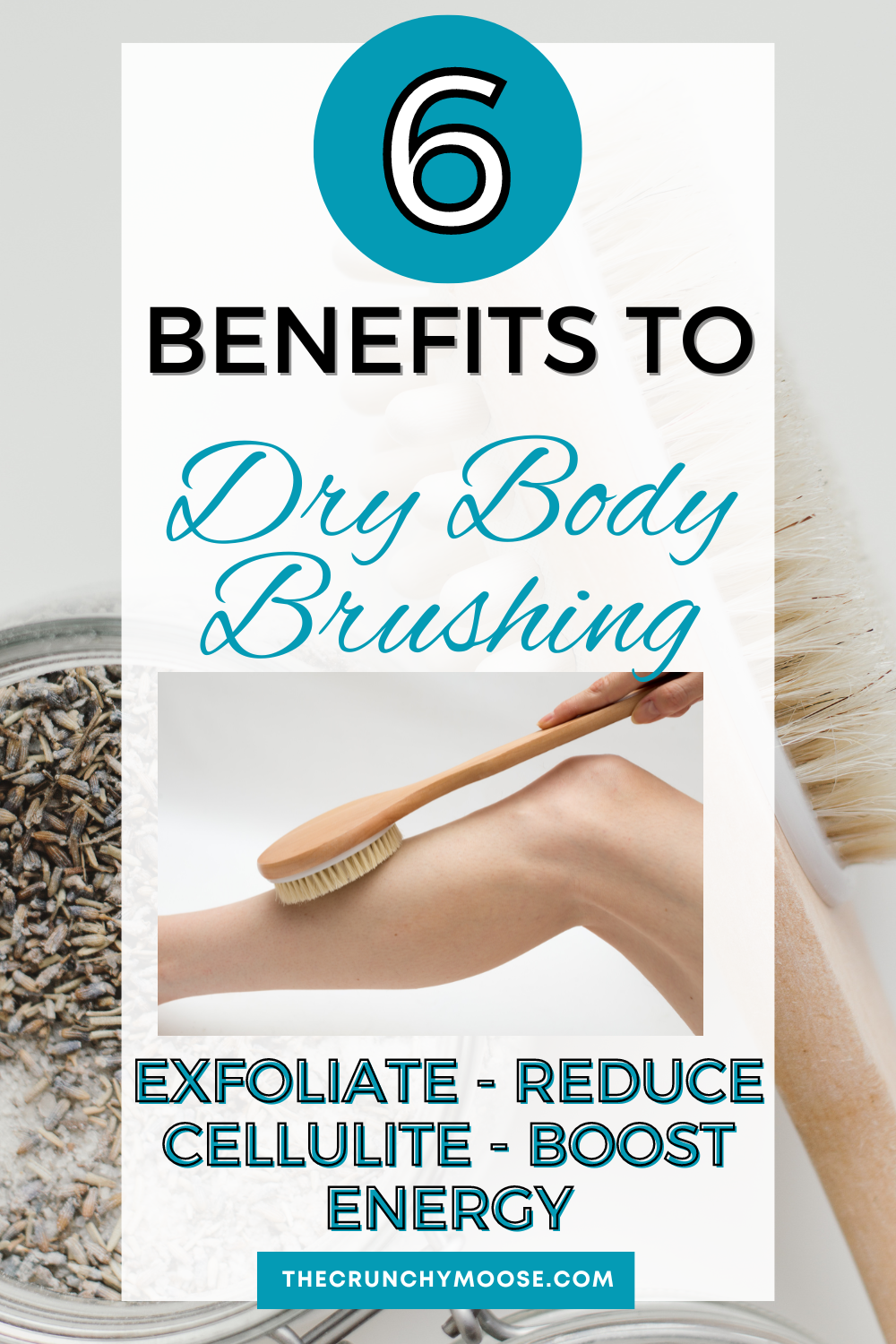 dry body brush to get rid of cellulite