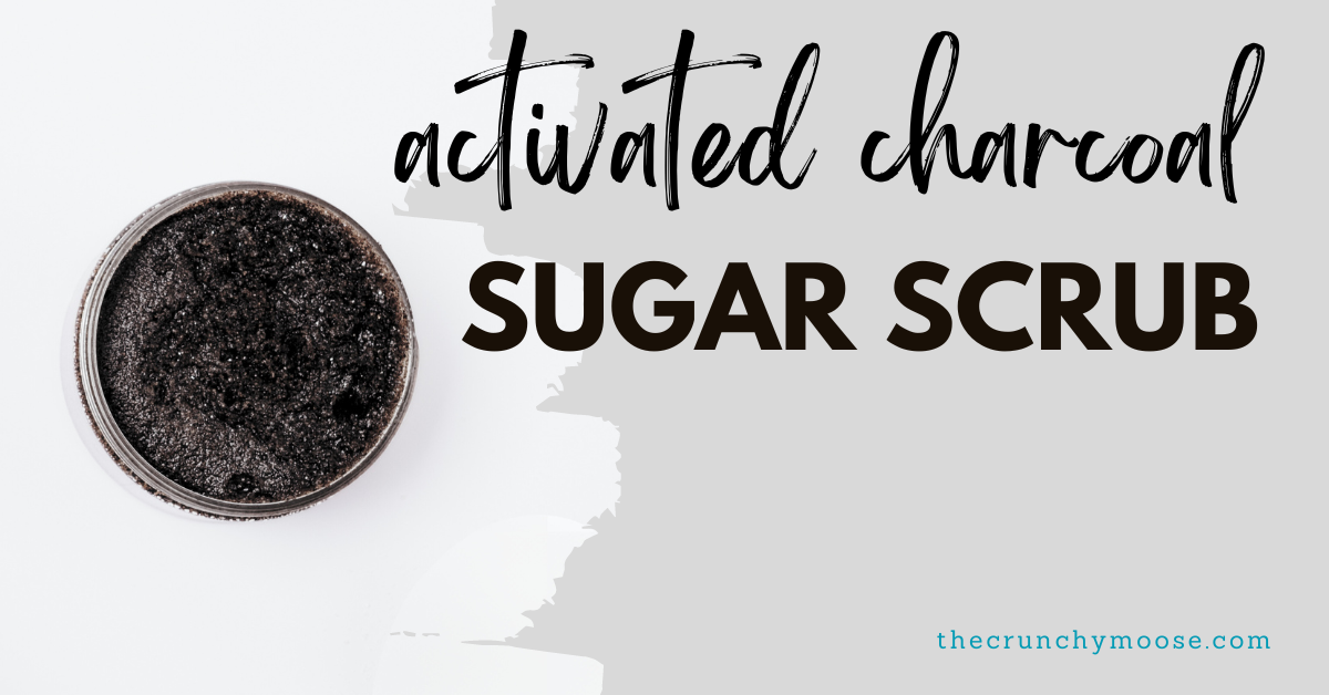 DIY Activated Charcoal Sugar Body Scrub