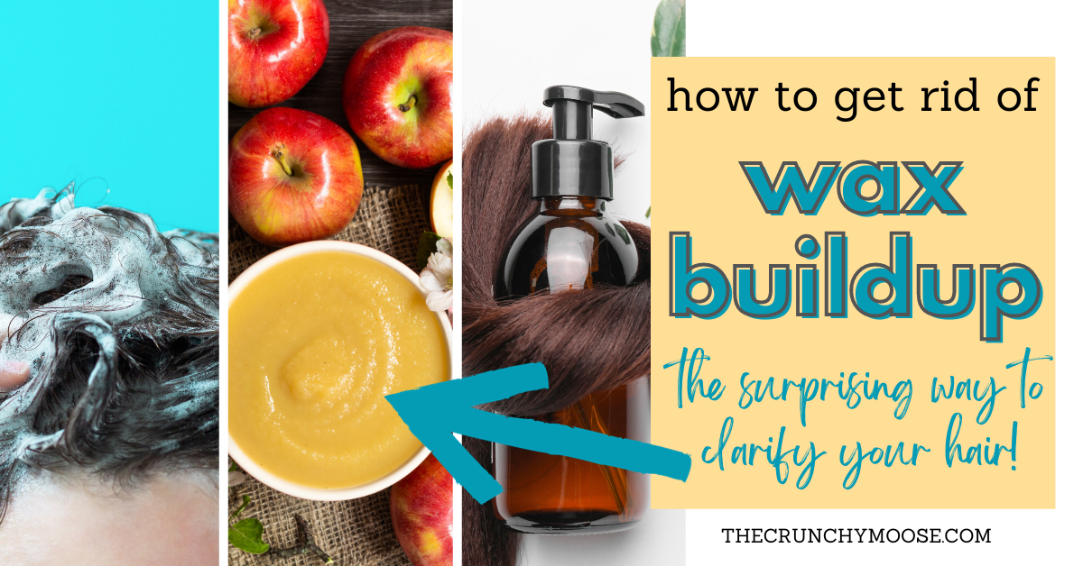 how to clarify your hair with applesauce to get rid of wax buildup