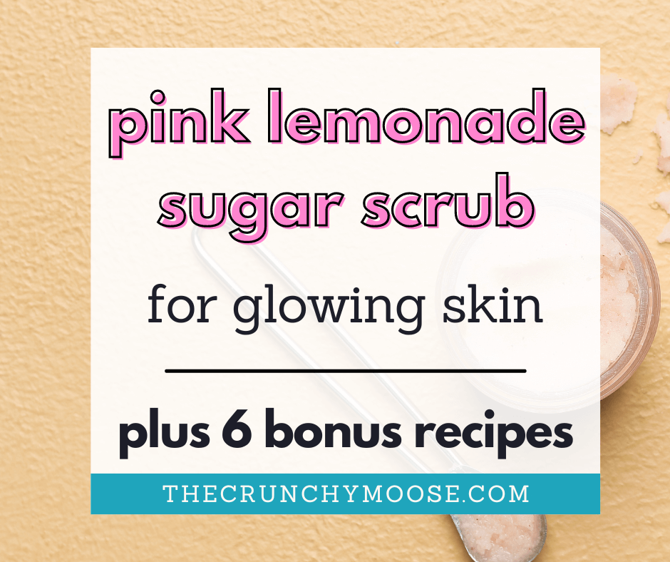 diy pink lemonade sugar scrub recipe for glowing skin