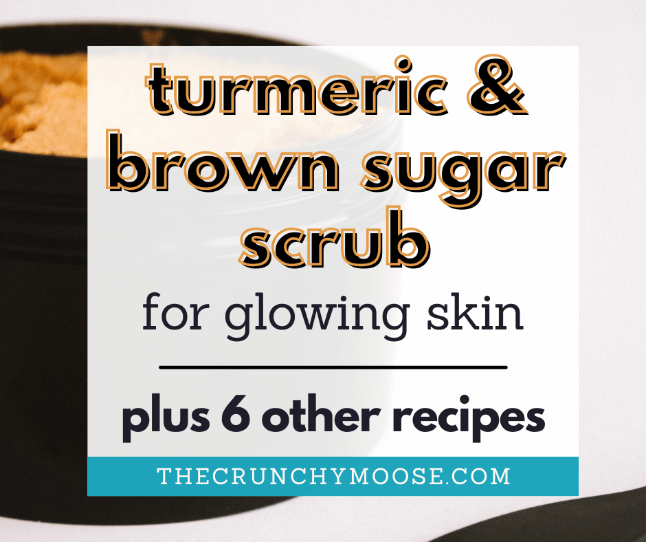 how to make turmeric and brown sugar body scrub recipe for glowing skin