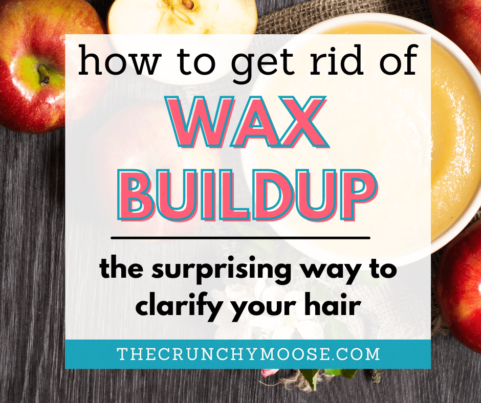 how to get rid of wax buildup with applesauce for natural haircare