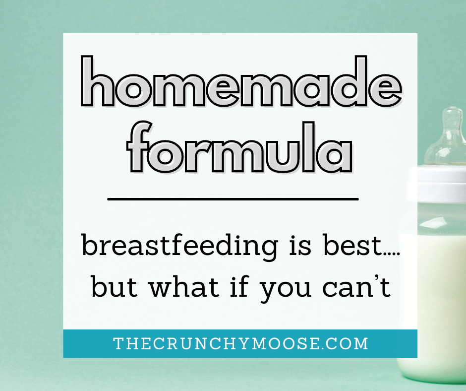 homemade baby formula recipe for allergies and reflux
