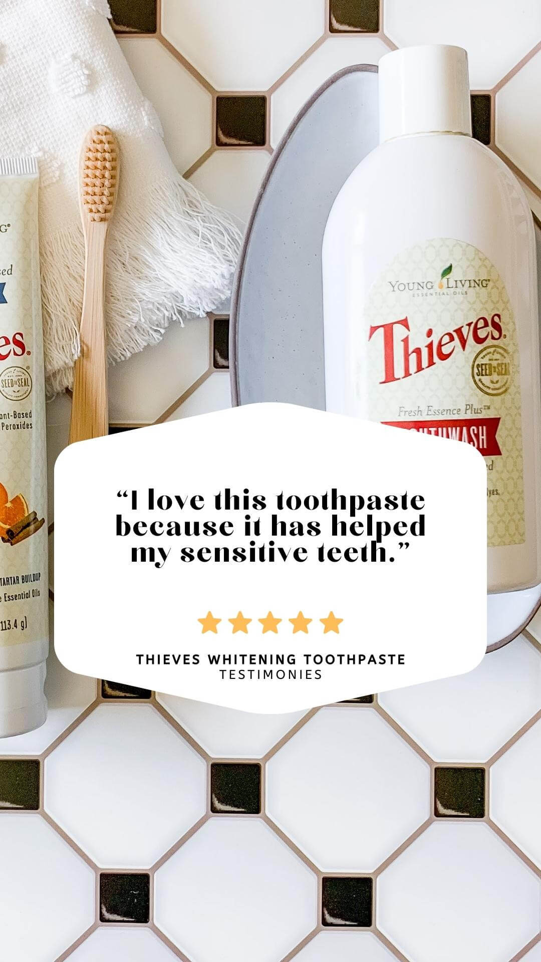 order thieves toothpaste with young living with a coupon code