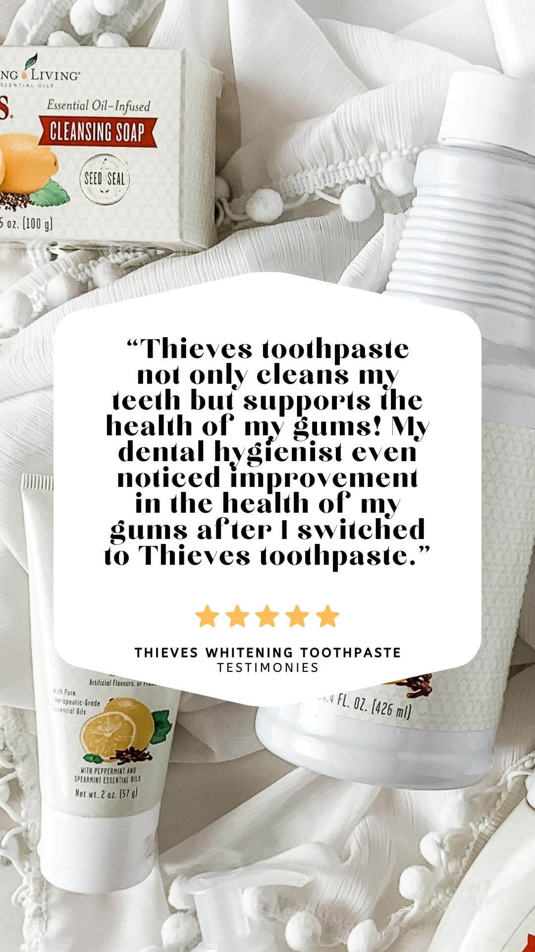 order thieves toothpaste with young living with a coupon code