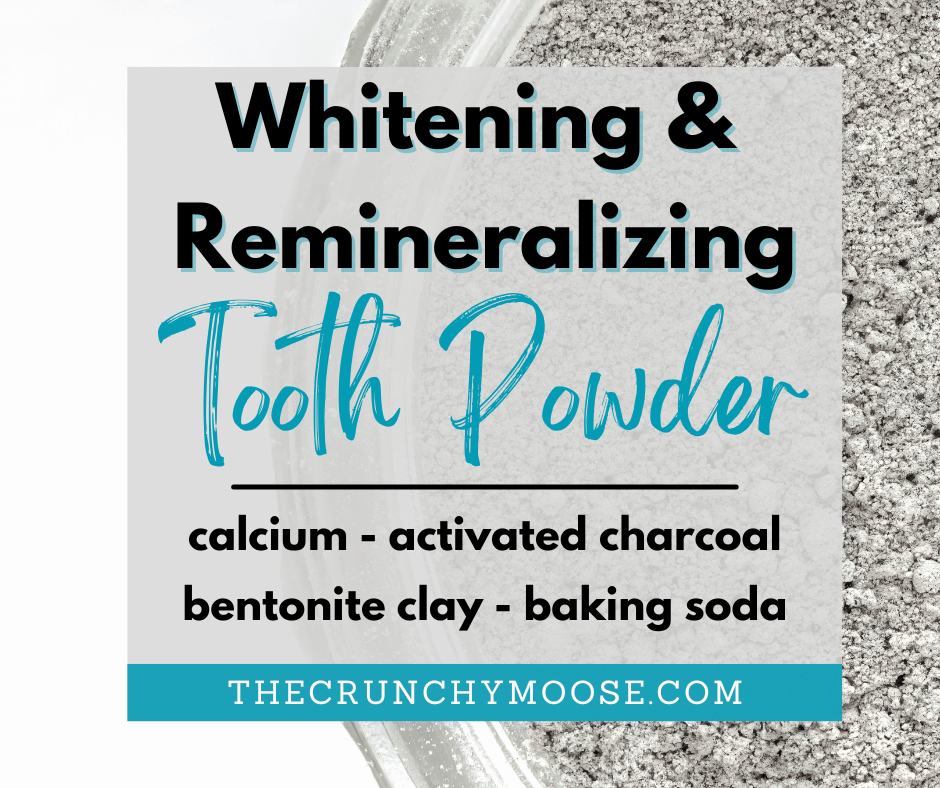 diy tooth powder to whiten and remineralize teeth