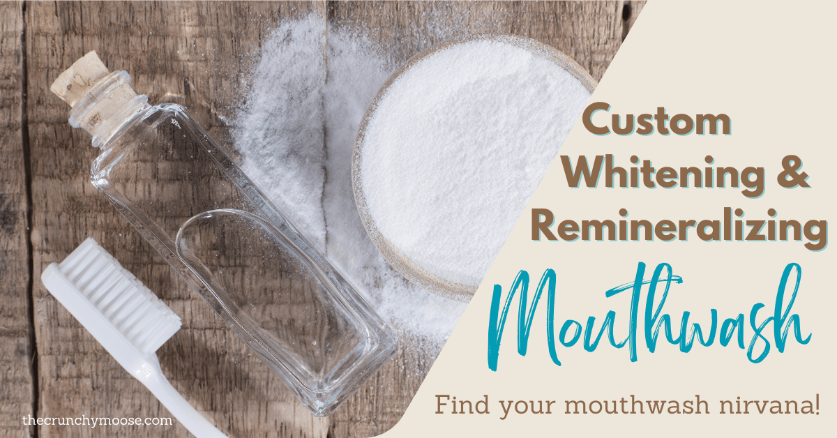 mouthwash recipe to whiten, remineralize, clean teeth natural homemade oral care