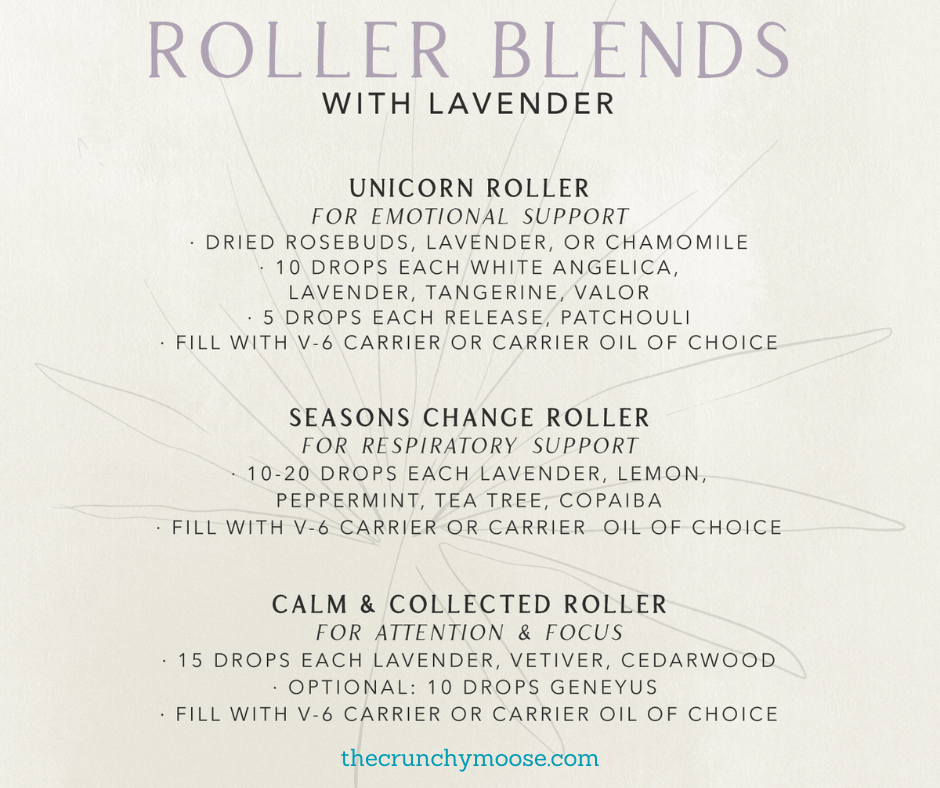 roller bottle recipes with lavender essential oil