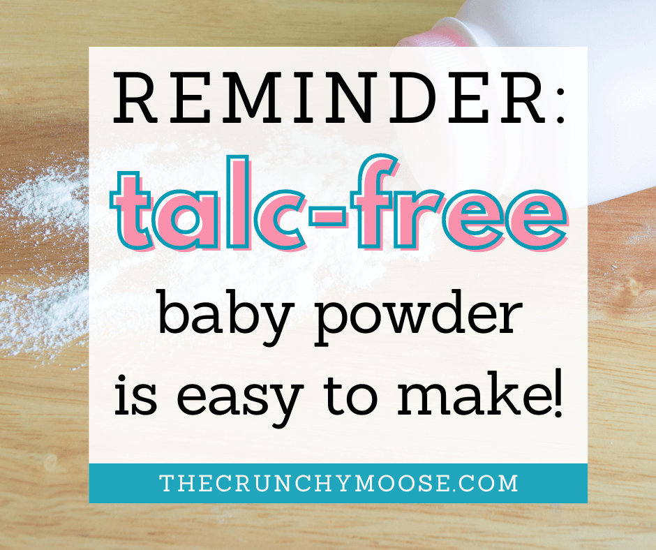 diy talc free baby powder recipe