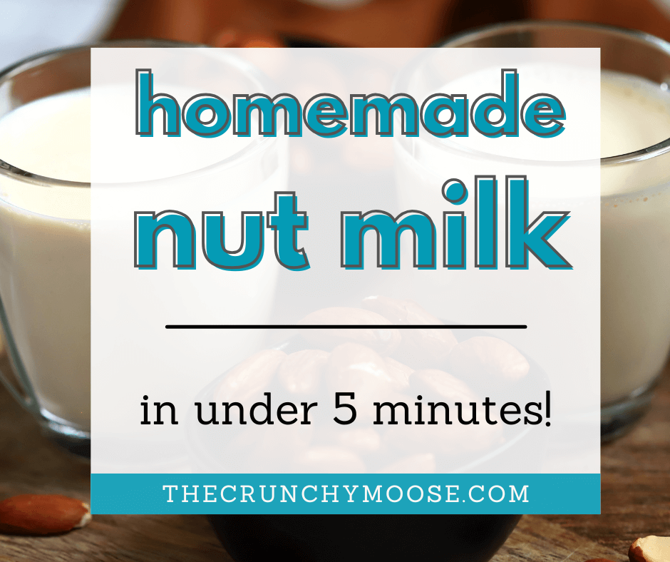  how to make homemade nut milk