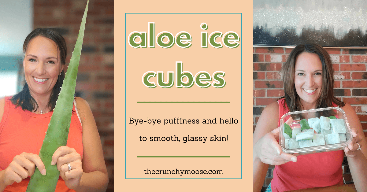  aloe vera ice cubes for hair and skin
