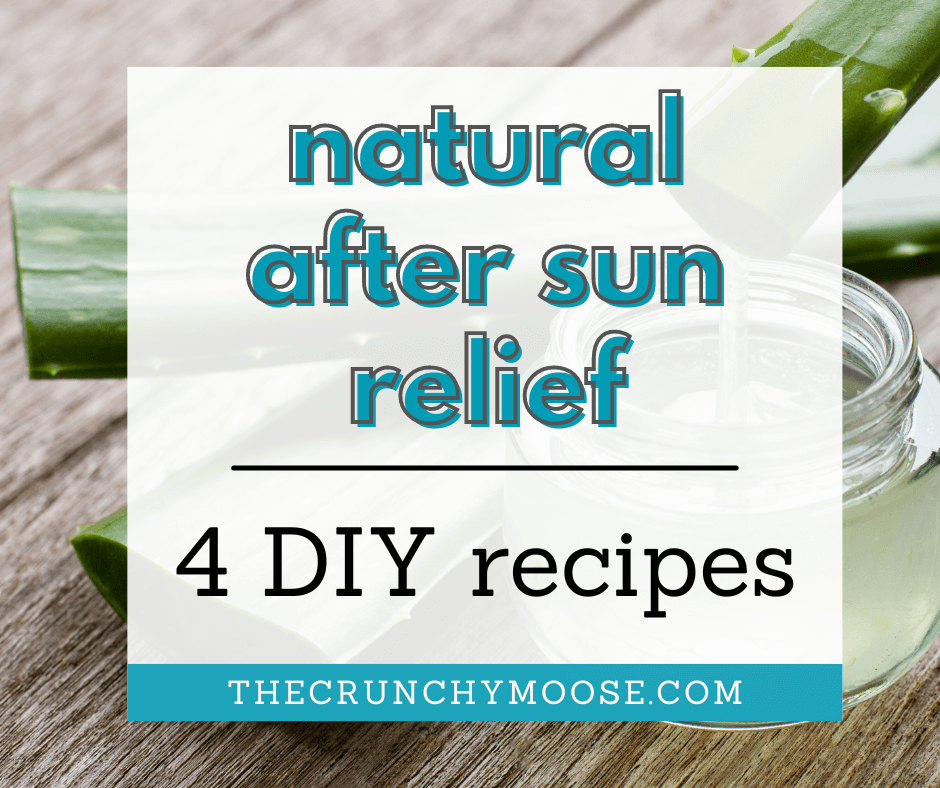  natural after sun relief for sunburns