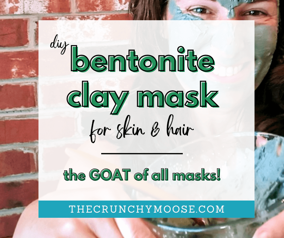 bentonite clay face and hair mask for the no poo metho