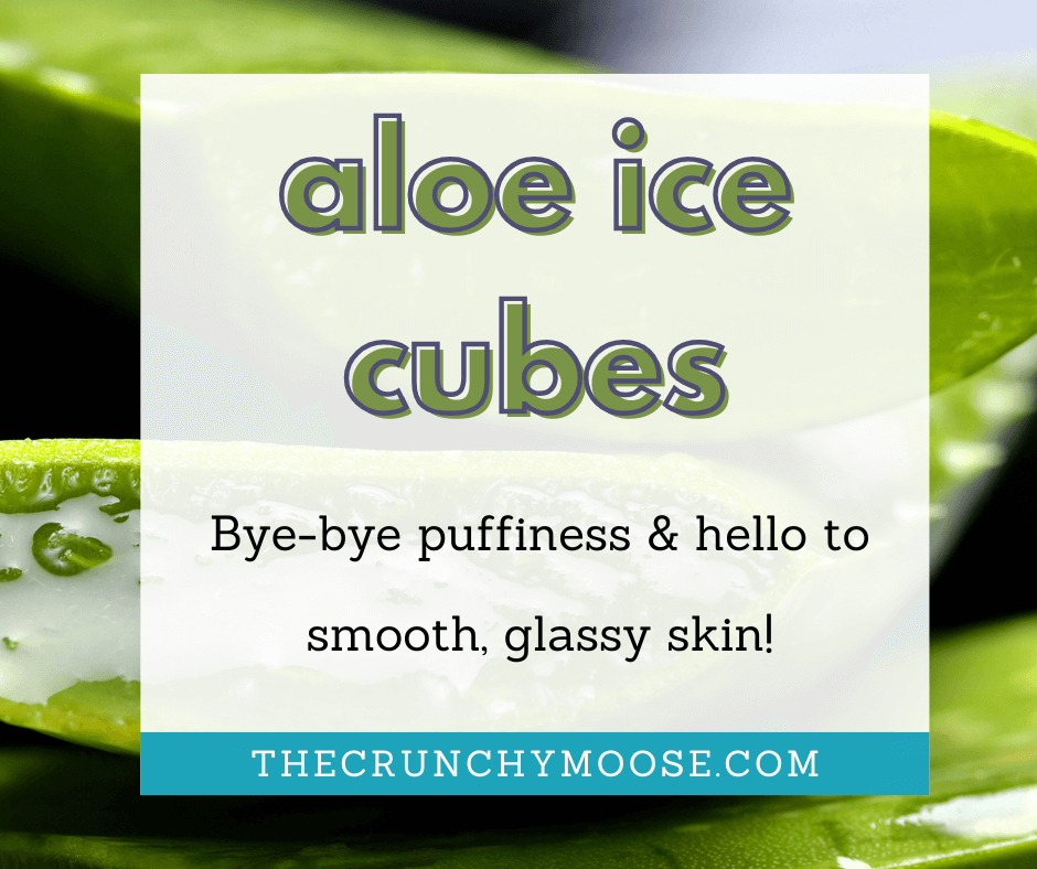  diy aloe ice cubes