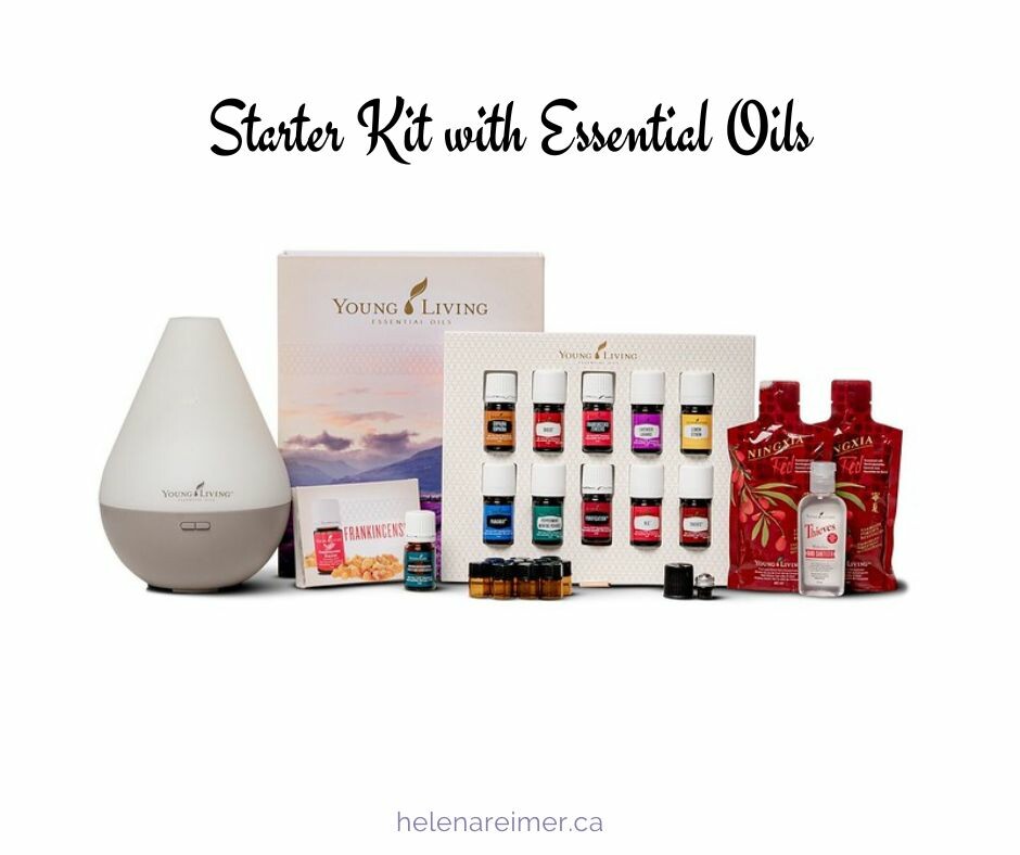 Young Living Starter Kit with Diffuser and Essential Oils