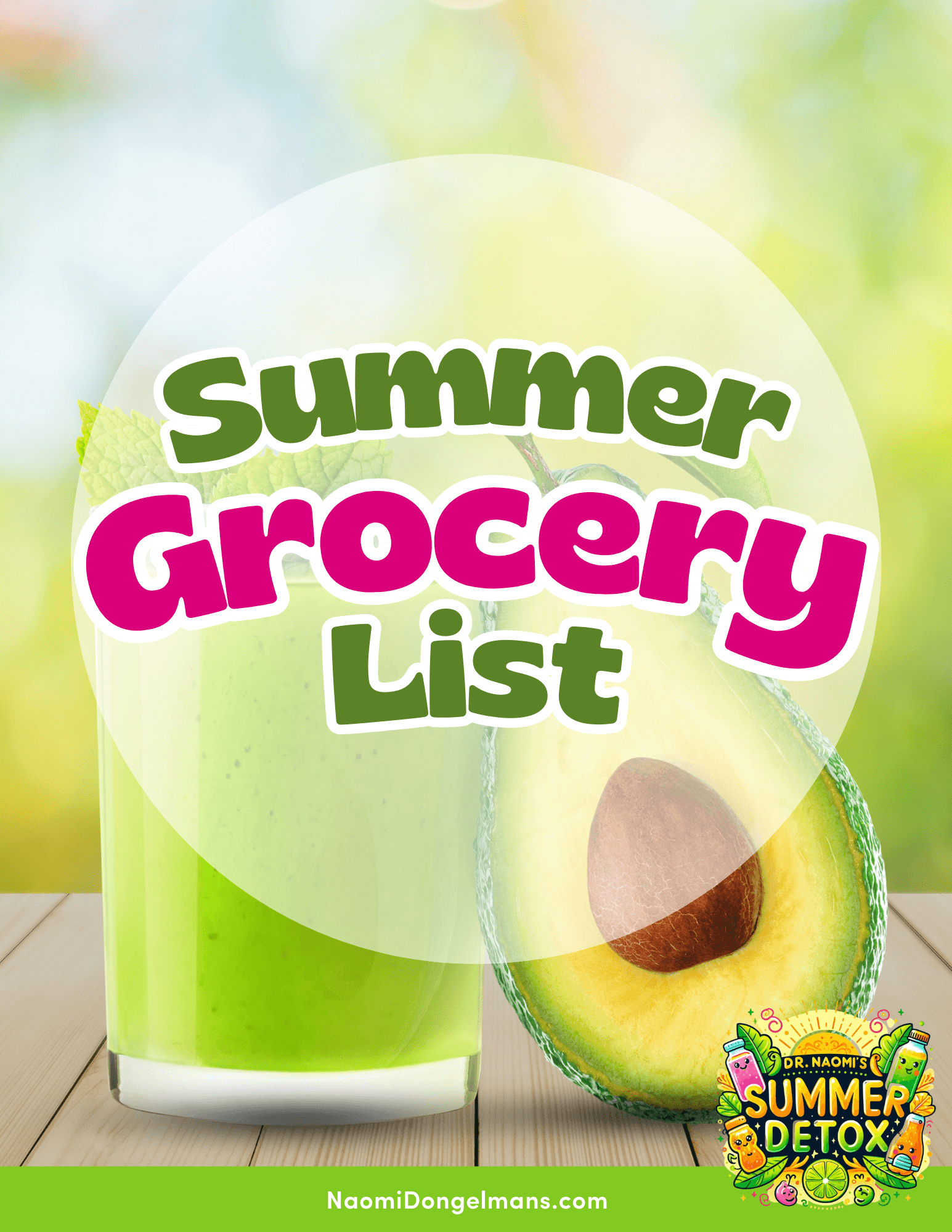 summer detox grocery list
