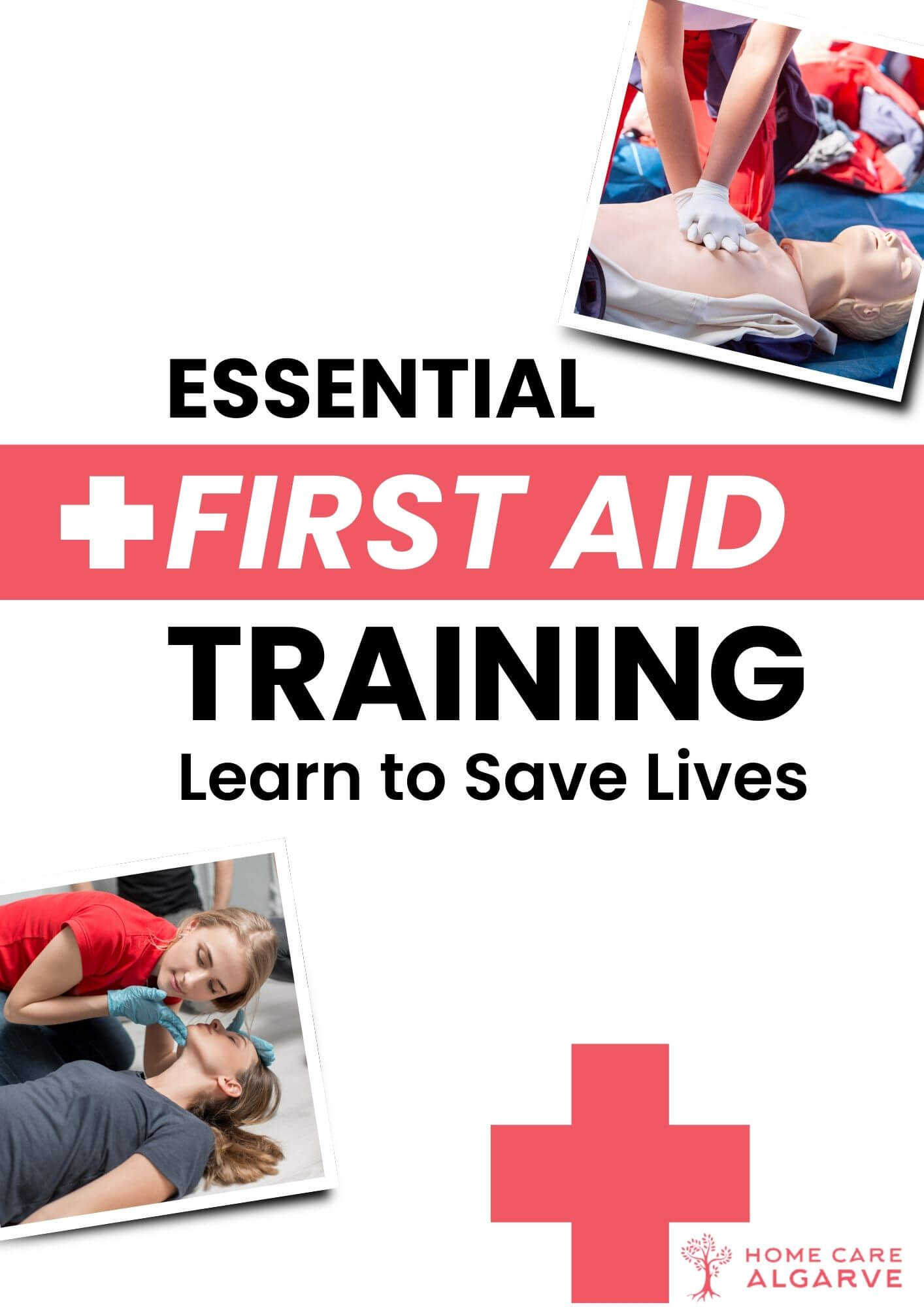 People joining essential first aid training with resuscitation and AED