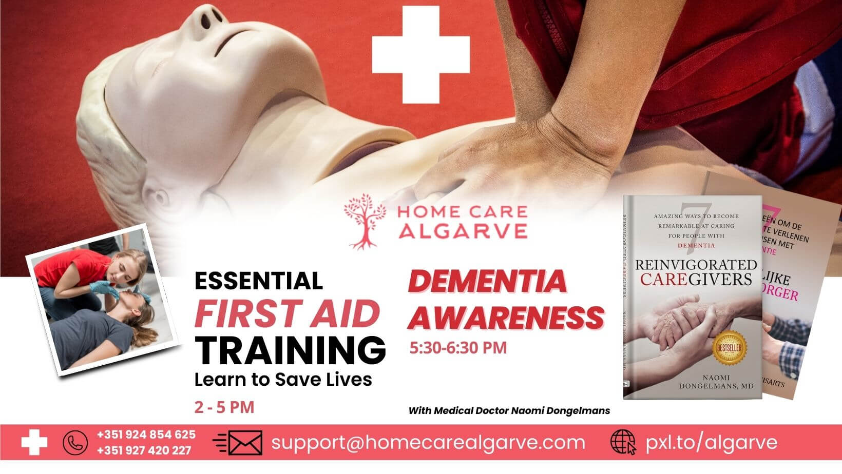 First aid training and dementia awareness trainings by Dr Naomi 