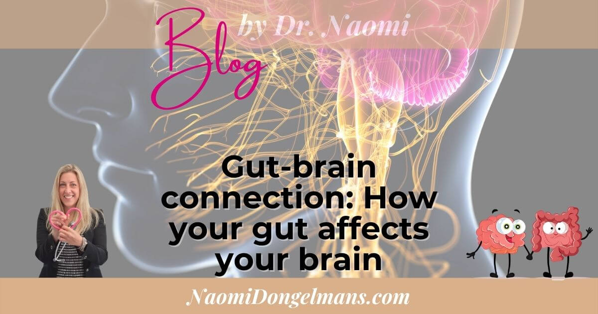  Illustration of the gut-brain connection showing the complex communication pathways between the brain and the digestive system.