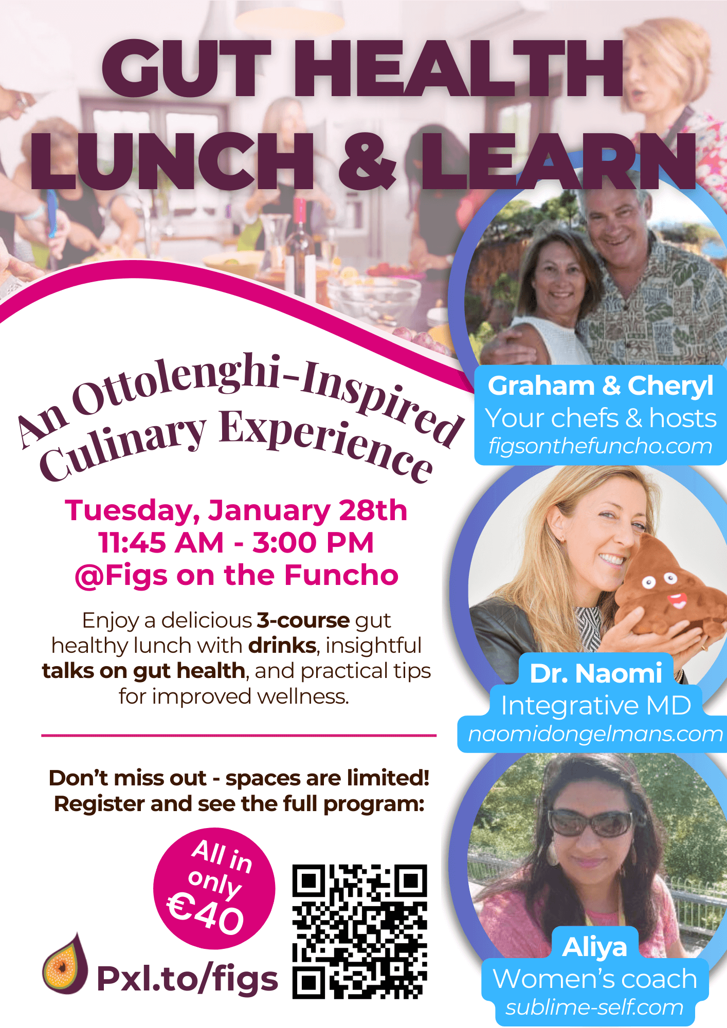 Lunch and gut health talk with Dr Naomi